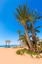 Aguilas Poniente beach Murcia in Spain Royalty Free Stock Photo