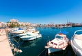 Aguilas port marina village Murcia in Spain Royalty Free Stock Photo