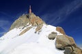 Aguille du Midi in French Alps, Chamonix Royalty Free Stock Photo
