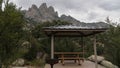 Aguirre Spring Campground, space 5 in New Mexico. Royalty Free Stock Photo