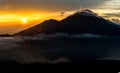 Agung volcano in bali, 4 days before the eruption