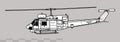 Agusta-Bell AB.212ASW. Vector drawing of ASW helicopter. Royalty Free Stock Photo