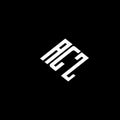 AGZ letter logo design on black background Royalty Free Stock Photo