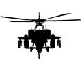 AH-64 Apache military aircraft helicopter attack flying, Longbow Air Force Military helicopter Silhouette