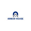 AH Arbor House Logo Design Vector Royalty Free Stock Photo