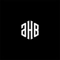 AHB initial monogram logo design for vector illustration Royalty Free Stock Photo