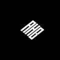AHB letter logo design on black background Royalty Free Stock Photo
