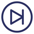 Ahead Isolated Vector with Outline icon which can easily modify or edit Royalty Free Stock Photo