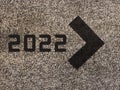 2022 Ahead Sign. Royalty Free Stock Photo
