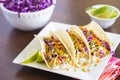 Ahi Katsu Sushi Tacos Royalty Free Stock Photo