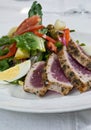 Ahi tuna salad Royalty Free Stock Photo