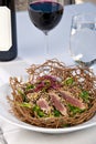 Ahi Tuna Salad dinner Royalty Free Stock Photo