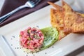 Ahi Tuna Tartar Royalty Free Stock Photo