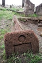 Ahlat Seljukian Cemetery. Seljuk Period Tombstones.