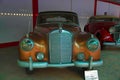 AHMEDABAD, GUJARAT, INDIA - June 2017, Close-up of the front of Mercedes Benz Year 1955, Coach work - touring saloon, Germany. A