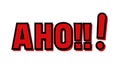 AHO nautical exclamation, enthusiastic greeting, maritime shout, energetic expression, vector design Generative AI Royalty Free Stock Photo