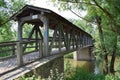 Kripp, Germany - 06 09 2021: Ahr bridge connecting Kripp and Sinzig, AhrmÃÂ¼ndungsbrÃÂ¼cke