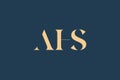 AHS abstract letter logo design Royalty Free Stock Photo