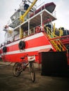 AHTS vessel at dry docking