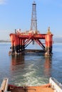 AHTS vessel doing Rig Move Operation with the oil rig Borgsten Dolphin