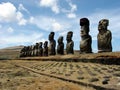 Ahu Tongariki, Easter Island Royalty Free Stock Photo