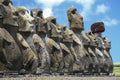 Ahu Tongariki Easter Island Royalty Free Stock Photo