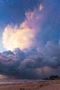 Ahungalla Beach, Sri Lanka - Gigantic mushroom cloud above the b