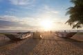 Ahungalla, Sri Lanka - Traditional longboats at Ahungalla Beach