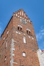 Ahus Saint Marys Church Clock Tower Royalty Free Stock Photo