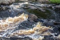 Ahvenkoski Waterfall on the stormy Tohmajoki River