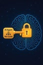 Ai agent no-code solution unlocks secure data access Royalty Free Stock Photo