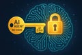 Ai agent no-code solution unlocks secure data access Royalty Free Stock Photo