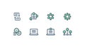 AI Algorithm Code Icons With Gears Royalty Free Stock Photo