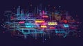 AI algorithms optimizing personalized transportation routes