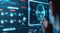 AI algorithms visually analyze user behavior for authentication.