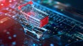 AI analyzing user behavior and generating custom.