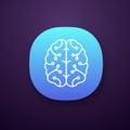 AI app icon Royalty Free Stock Photo