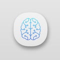 AI app icon Royalty Free Stock Photo