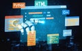 AI-Assisted Programming with Smart Coding Interfaces Vouch Royalty Free Stock Photo
