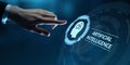 AI - Artificial Intelligence. Big Data and Deep Machine learning Concept. Business Internet Technology