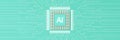 AI, Artificial Intelligence concept,3d rendering ,conceptual image future Royalty Free Stock Photo
