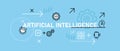 AI artificial intelligence conceptual computing programming system modern futuristic technology smart learning robot