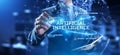 AI artificial intelligence deep machine learning. Smart technology, innovation, automation concept.