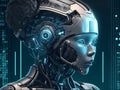 AI, artificial intelligence by enter command prompt for generates something, Futuristic technology transformation. AI Generated
