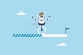 AI artificial intelligence implementation progress, adoption or evolution to improve AI innovation, learning or change to optimize Royalty Free Stock Photo