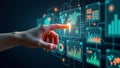 AI Artificial intelligence, Machine learning, Big data . Ai Generate image. Royalty Free Stock Photo