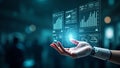 AI Artificial intelligence, Machine learning, Big data . Ai Generate image. Royalty Free Stock Photo