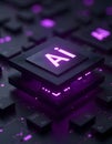 AI Artificial intelligence, Machine learning, Big data analysis, AI microchip on electric circuit board, artificial intelligence