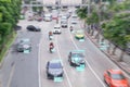 AI artificial intelligence and recognition cars vehicles in city concept