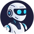 AI assistant icon. Chat bot icon design. Virtual smart assistant Bot icon. Chatbot symbol concept. Artificial intelligence